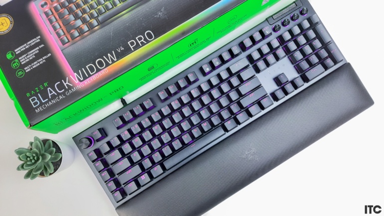 Razer BlackWidow V4 Pro review: Large multifunctional mechanical keyboard with extra keys and wrist rest